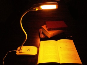 Warm Native Amber Reading Lamp